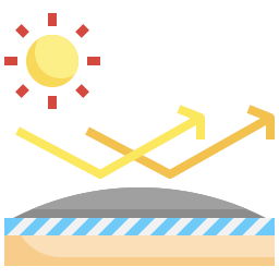 Uv protective fabric icon