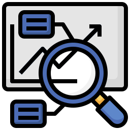 análisis de los datos icono