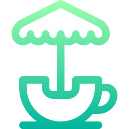 Tea cup ride icon