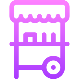 Food stand icon