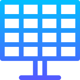 Solar panel icon