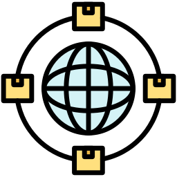 internationale verzending icoon