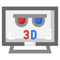 pelicula 3d icono