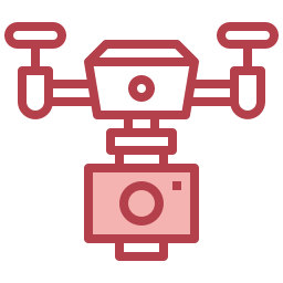 Camera drone icon