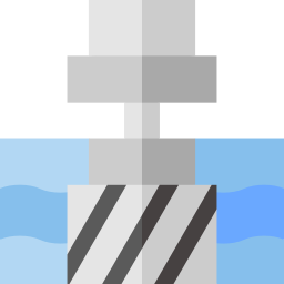 Hydroelectric power station icon