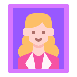 Female portrait icon
