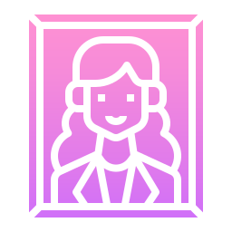 Female portrait icon