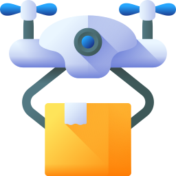 dostawa dronem ikona