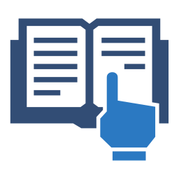 Reading book icon