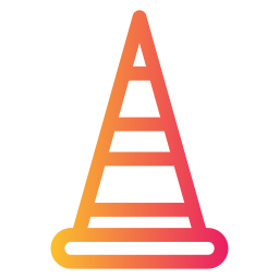 Traffic cone icon