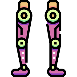 pierna de robot icono
