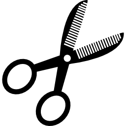 Opened scissors variant icon