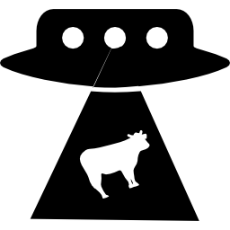 Cow abduction icon