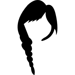 cabello largo femenino icono