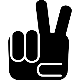 Fingers posture symbol icon