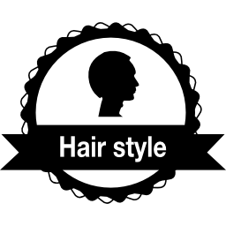 Hair salon badge icon