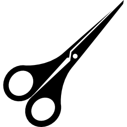 Closed scissors icon