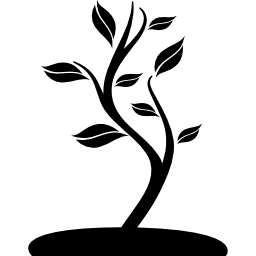 Small tree on ground icon