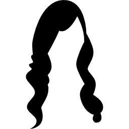 Женские длинные волосы иконка