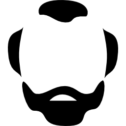mannelijk haar van het hoofd icoon