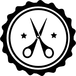 Scissors badge icon