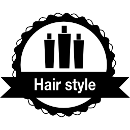insigne de style de cheveux Icône