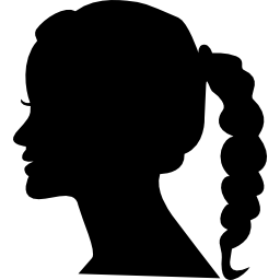 Женская голова иконка