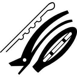 Hair clips icon