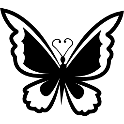 vue de dessus de papillon Icône