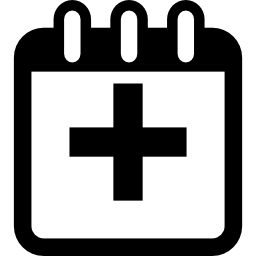strona kalendarza ze znakiem krzyża ikona