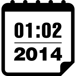 strona kalendarza na luty 2014 r ikona
