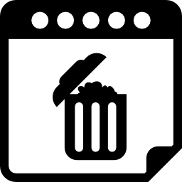 pagina del calendario del giorno del riciclaggio icona