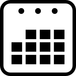 jaarlijkse kalender pagina icoon