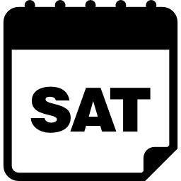símbolo de interface da página diária do calendário de sábado Ícone