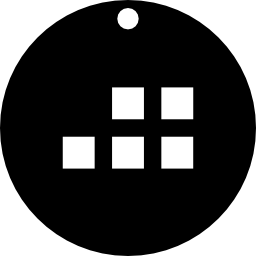 variante de símbolo de calendario circular icono
