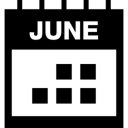 juni kalender pagina icoon