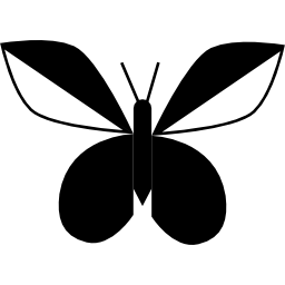 borboleta com asas como folhas Ícone