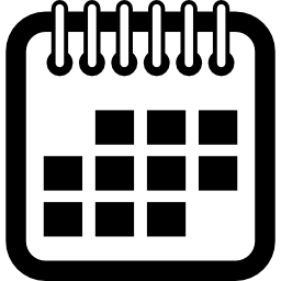 Calendar interface symbol icon