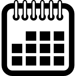 symbole d'interface calendrier printemps et carrés Icône