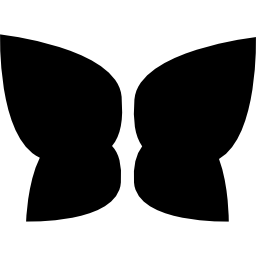 motyl wyostrza kształt skrzydeł ikona