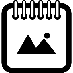 simbolo dell'interfaccia della pagina del calendario del promemoria del giorno delle montagne icona