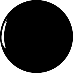 símbolo de la fase de luna nueva icono