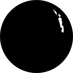 simbolo meteorologico circolare della fase lunare icona