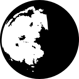 maan halve maan fase symbool icoon