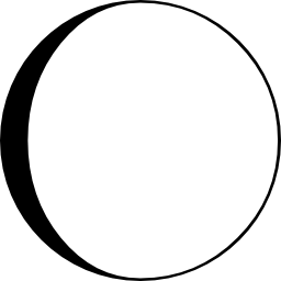 simbolo della fase lunare icona