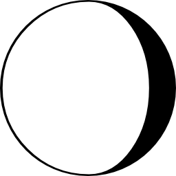 Moon phase symbol icon