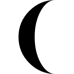 Moon phase symbol icon