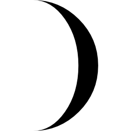 símbolo do tempo circular da fase da lua Ícone