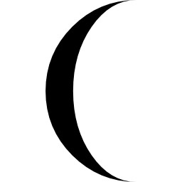 símbolo de fase lunar icono