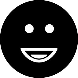 smiley de cara cuadrada redondeada icono